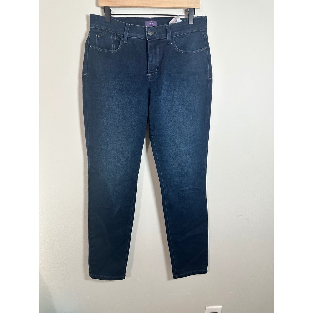 NYDJ Ami Skinny Legging Jeans Dark Wash Lift Tuck Technology Size 10 Made in USA